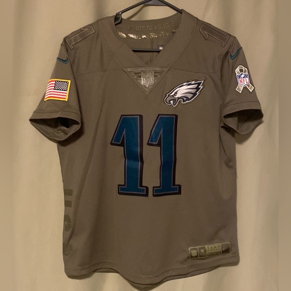 Philadelphia Eagles Nike Team Carson Wentz 11 Salute To Service Jersey Size M